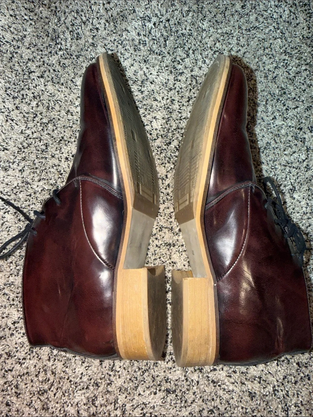Dune London Men’s Chukka Boots Dark Brown Leather Men’s Size 13